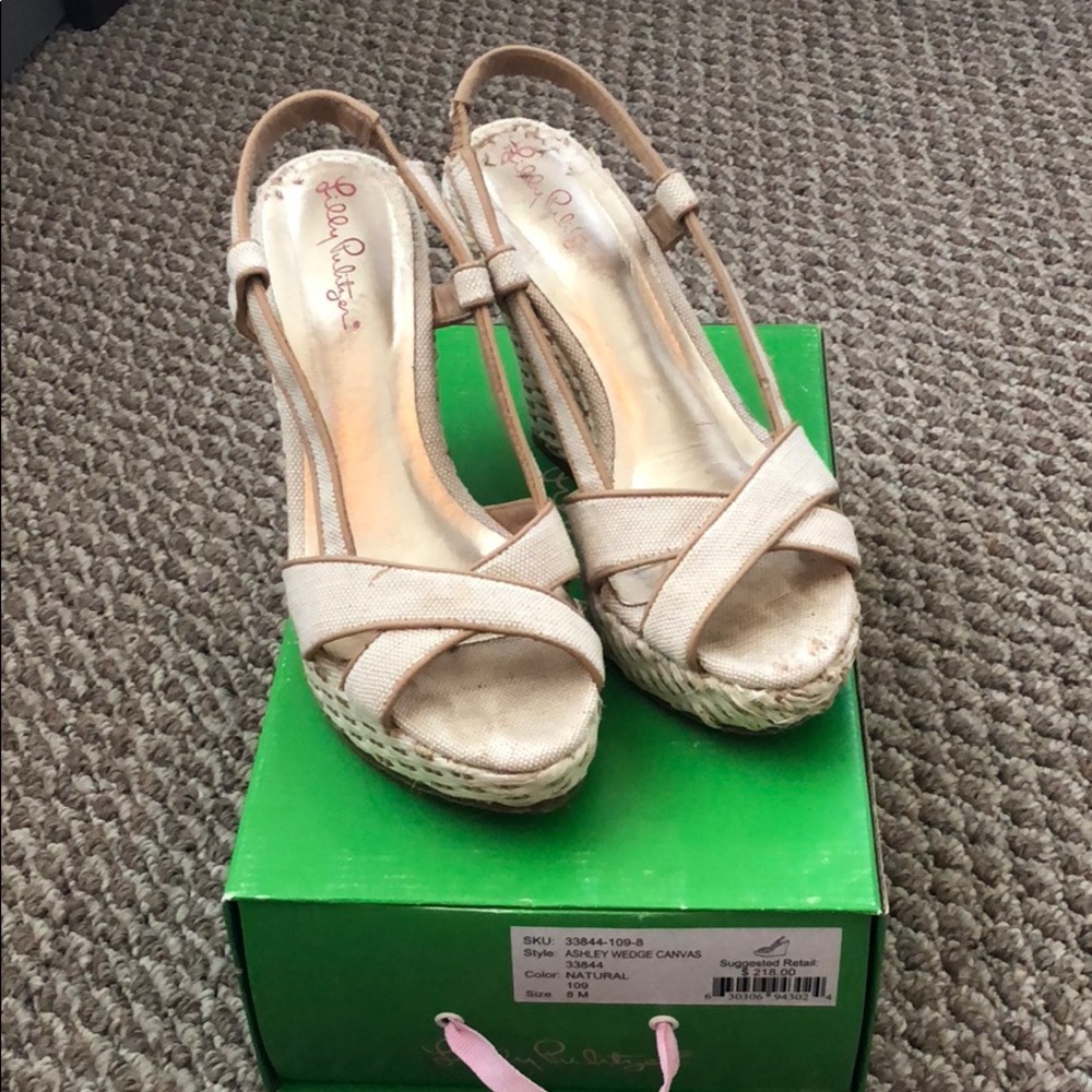 Lilly Pulitzer Ashley canvas wedge